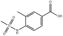 3-Methyl-4-(MethylsulfonaMido)benzoic Acid Structure