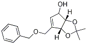 (3aS,6aR)-6-(benzyloxyMethyl)-2,2-diMethyl-4,6a-dihydro-3aH-cyclopenta[d][1,3]dioxol-4-ol Struktur