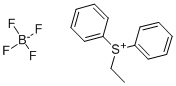 DIPHENYL(ETHYL)SULPHONIUM TETRAFLUOROBORATE, 97 Struktur