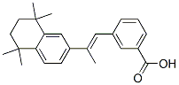 3-[(E)-2-(5,5,8,8-Tetramethyl-5,6,7,8-tetrahydronaphthalen-2-yl)-1-propenyl]benzoic acid Struktur