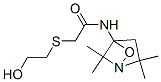 S-(((2,2,5,5-Tetramethyl-1-oxy-3-pyrrolidinyl)carbamoyl)methyl)-2-merc aptoethanol Struktur