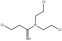 N,N-bis(2-chloroethyl)-3-chloropropionamidine Struktur