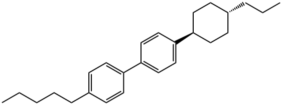 4-trans-Propylcyclohexyl-4'-pentylbiphenyl Struktur