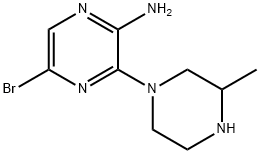 6'-BROMO-3-METHYL-3,4,5,6-TETRAHYDRO-2H-[1,2']BIPYRAZINYL-3'-YLAMINE Struktur