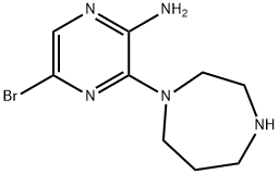 5-BROMO-3-[1,4]DIAZEPAN-1-YL-PYRAZIN-2-YLAMINE Struktur