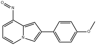 2-(4-Methoxyphenyl)-8-nitrosoindolizine Struktur