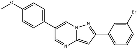 2-(3-BROMO-PHENYL)-6-(4-METHOXY-PHENYL)-PYRAZOLO[1,5-A]PYRIMIDINE Struktur