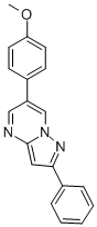 6-(4-METHOXY-PHENYL)-2-PHENYL-PYRAZOLO[1,5-A]PYRIMIDINE Struktur