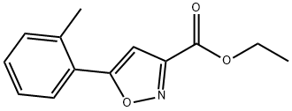 3-?Isoxazolecarboxylic acid, 5-?(2-?methylphenyl)?-?, ethyl ester Struktur