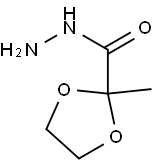 1,3-Dioxolane-2-carboxylicacid,2-methyl-,hydrazide(7CI,9CI) Struktur