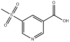 5-(Methylsulfonyl)nicotinic Acid Struktur