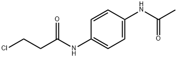 N-[4-(acetylamino)phenyl]-3-chloropropanamide Struktur