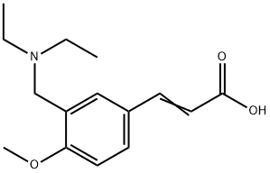 (2E)-3-{3-[(diethylamino)methyl]-4-methoxyphenyl}acrylic acid Struktur