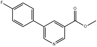 methyl 5-(4-fluorophenyl)pyridine-3-carboxylate Struktur