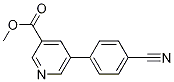 methyl 5-(4-cyanophenyl)pyridine-3-carboxylate Struktur