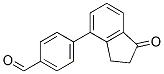 4-(1-Oxo-2,3-dihydro-inden-4-yl)benzaldehyde Struktur