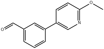 3-(2-Hydroxypyridin-3-yl)benzaldehyde Struktur