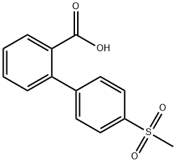 4'-(METHYLSULFONYL)[1,1'-BIPHENYL]-2-CARBOXYLIC ACID Struktur