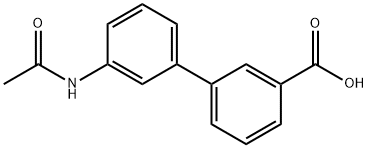 3'-Acetamidobiphenyl-3-carboxylic acid Struktur