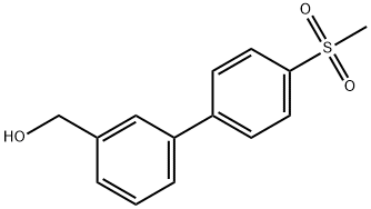 3-(4-Methanesulfonylphenyl)benzyl alcohol Struktur