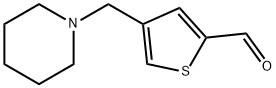 4-(1-PIPERIDINYLMETHYL)-2-THIOPHENECARBALDEHYDE Struktur