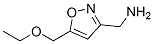 3-Isoxazolemethanamine,  5-(ethoxymethyl)- Struktur