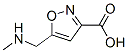 3-Isoxazolecarboxylic  acid,  5-[(methylamino)methyl]- Struktur