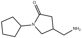 4-(AMINOMETHYL)-1-CYCLOPENTYL-2-PYRROLIDINONE Struktur