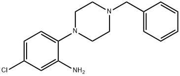 2-(4-Benzyl-1-piperazinyl)-5-chlorophenylamine Struktur