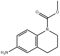 METHYL 6-AMINO-3,4-DIHYDRO-1(2H)-QUINOLINECARBOXYLATE Struktur