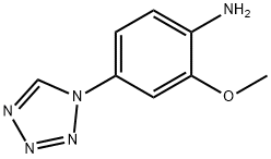 2-methoxy-4-(1H-tetrazol-1-yl)aniline(SALTDATA: FREE) Struktur