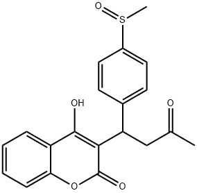 methylsulfinylwarfarin Struktur