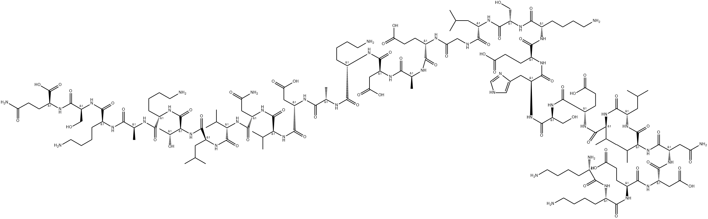 PARATHYROID HORMONE [ASN76]-HUMAN: FRAGMENT 53-84 Structure