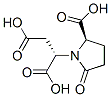 (S)-2-[(2R)-2-Carboxy-5-oxopyrrolidin-1-yl]butanedioic acid Struktur