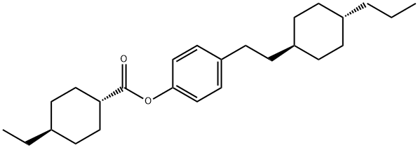 4-[2-(trans-4-Propylcyclohexyl)ethyl]phenyltrans-4-ethylcyclohexanecarboxylate Struktur