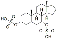 androstane-3,7-diol disulfate Struktur