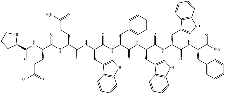 (D-PRO4,D-TRP7,9,10,PHE11)-SUBSTANCE P (4-11) Struktur