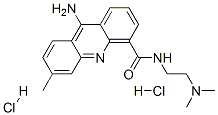 9-Amino-N-(2-(dimethylamino)ethyl)-6-methyl-4-acridinecarboxamide dihy drochloride Struktur