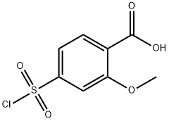 5-Chlorosulfonyl-2-MethoxybenzoicAcid Struktur