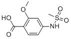 2-METHOXY-4-[(METHYLSULFONYL)AMINO]BENZOIC ACID Struktur