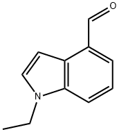 1-ethyl-1H-indole-4-carbaldehyde Struktur