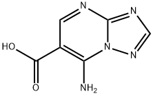 7-amino[1,2,4]triazolo[1,5-a]pyrimidine-6-carboxylic acid Struktur