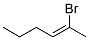 2-Bromo-2-hexene Struktur