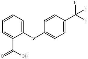 2-[[4-(TRIFLUOROMETHYL)PHENYL]THIO] BENZOIC ACID Struktur