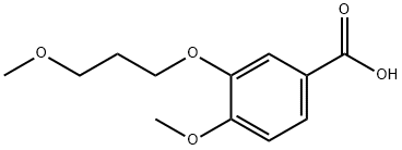 4-Methoxy-3-(3-methoxypropoxyl)benzoic acid Struktur