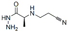 Alanine,  N-(2-cyanoethyl)-,  hydrazide Struktur