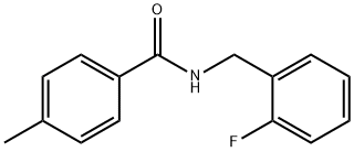 N-(2-Fluorobenzyl)-4-MethylbenzaMide, 97% Struktur