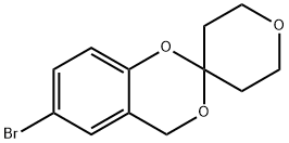 6-BroMo-2',3',5',6'-tetrahydro-4H-spiro[benzo[d][1,3]dioxine-2,4'-pyran] Struktur