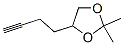 1,3-Dioxolane,  4-(3-butynyl)-2,2-dimethyl-  (9CI) Struktur