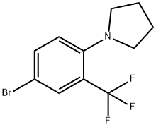 1-(4-Bromo-2-(trifluoromethyl)phenyl)pyrrolidine Struktur